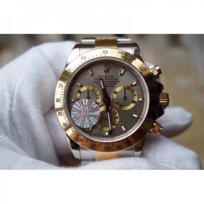 Replica Rolex Daytona Cosmograph 116503 JF Yellow Gold & Stainless Steel Anthracite Dial Swiss 7750 Run 6@SEC
