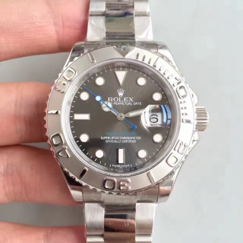 Replica Rolex Yacht-Master 40 116622 EW Stainless Steel Anthracite Dial Swiss 3135