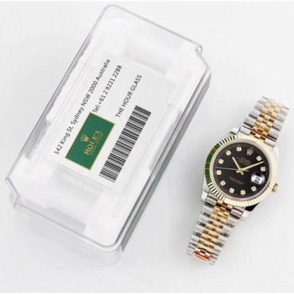 Replica Rolex Datejust II 116333 41MM GM Stainless Steel & Yellow Gold Black Dial Swiss 3235