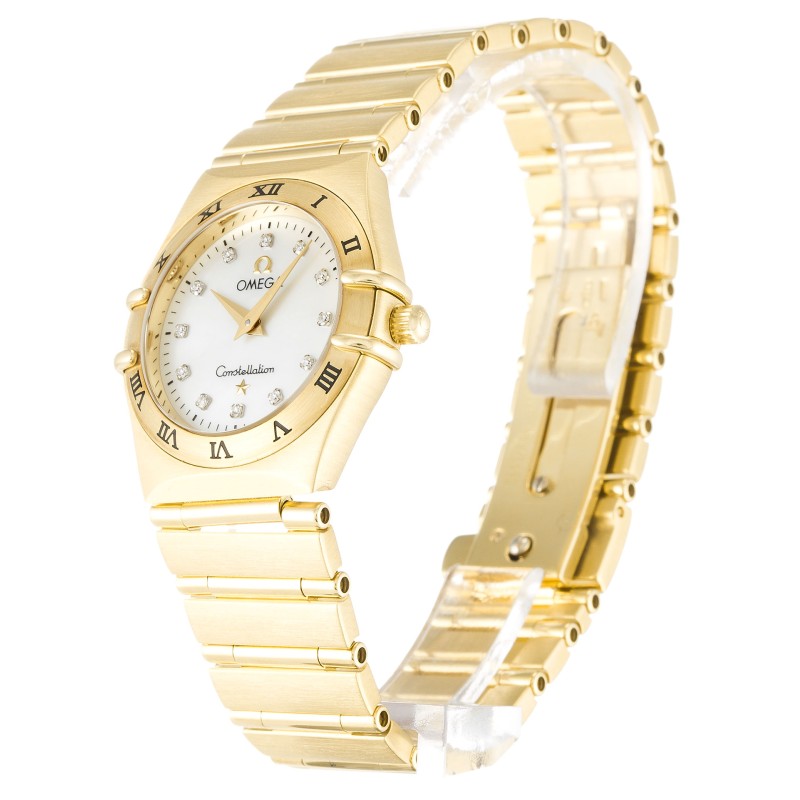 UK Yellow Gold Omega Replica Constellation Small 1172.75.00-25.5 MM