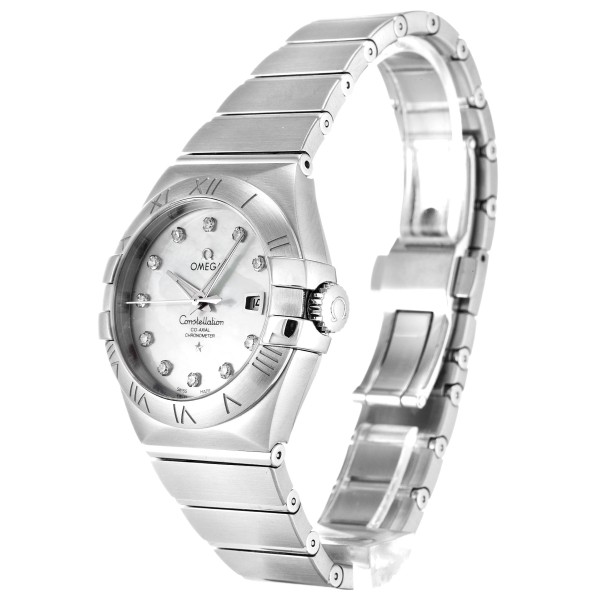UK Steel Omega Replica Constellation Chronometer Ladies 123.10.31.20.55.0-31 MM
