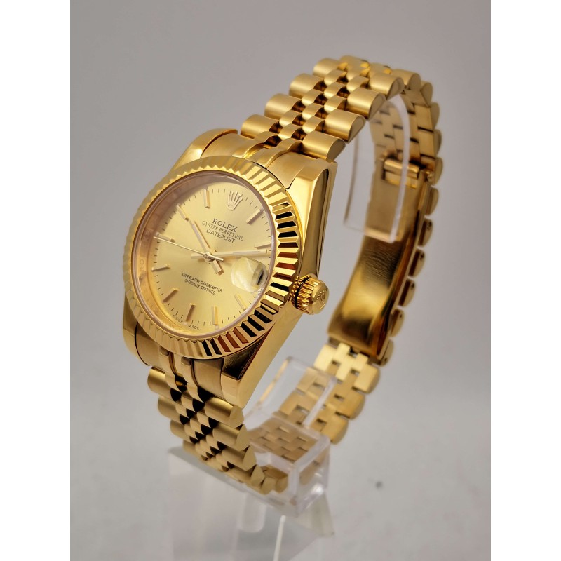UK Yellow Gold Rolex Replica Mid-Size Datejust 6827-30 MM
