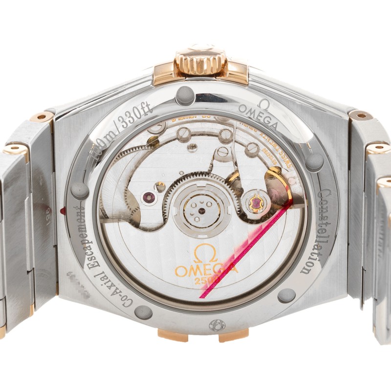 UK Steel & Rose Gold Omega Replica Constellation Chronometer 123.20.35.20.63.001-35 MM