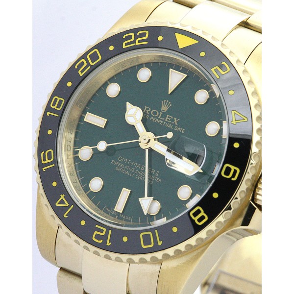UK Yellow Gold Rolex Replica GMT Master II 116718 LN-40 MM